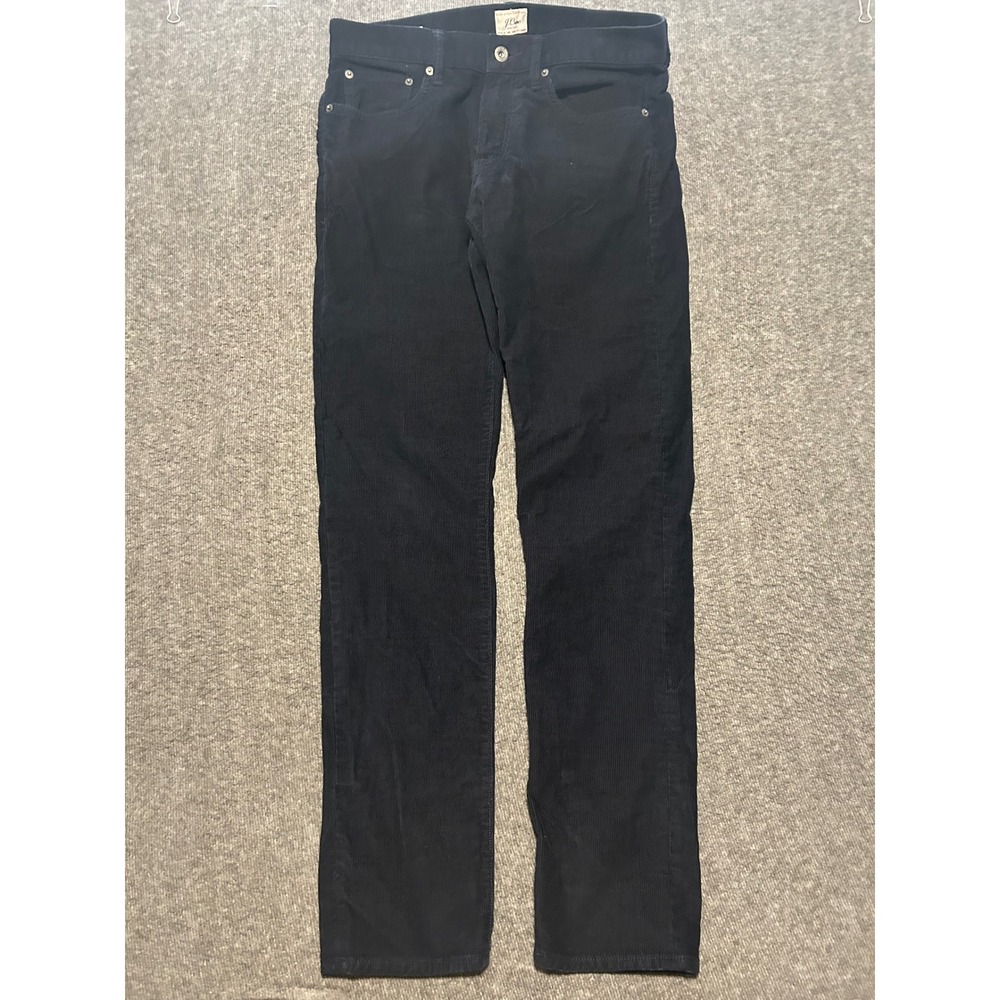 Jcrew 484 slim corduroy pants mens blue Fit 31X32 (tag 29X32) cotton casual